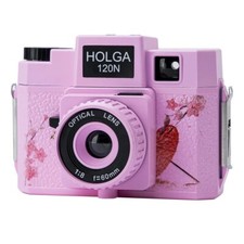 HOLGA 120N Pink Blossom Lomo Medium Format Film Camera New UK Stock 120 N Holga