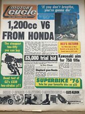 Motor Cycle - 18 December 1976 - CZ250, Russ Collins Crash - Vintage Newspaper