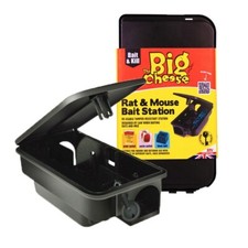 The Big Cheese Rat & Mouse Bait Station Durable Lockable Lid Reusable Box STV179