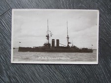 HMS Commonwealth Naval Royal Navy Military Interest Postcard by Bells Photo Co