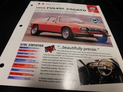 1965 1973 lancia fulvia zagato - fulvia,