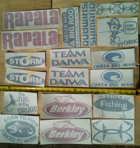 20x fishing decals vinyl - 20x,