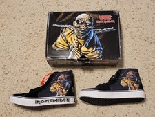Vintage Vans Iron Maiden SK8-Hi High Tops NOS 8 Mens Peace of Mind