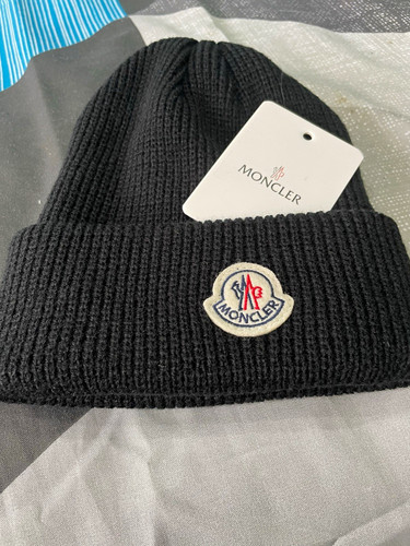 Moncler black ribbed knit - black,