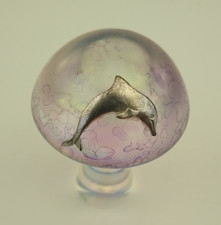 Heron glass small mushroom
