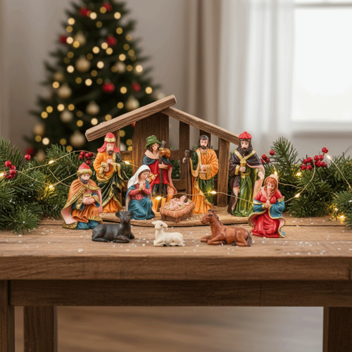 Christmas nativity scene - christmas,