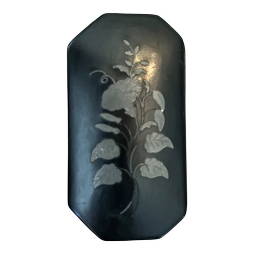 Antique pewter inlay - inlay, lacquered