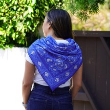 Large 39" Batik Bandana, Hand