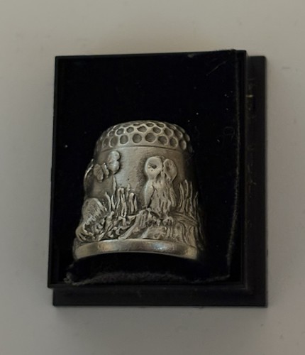 Wildlife thimble pewter - pewter, metal