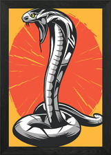 COBRA Framed Wall Art Poster