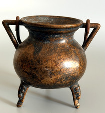 Antique Bronze Tripod Cauldron