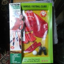 VINTAGE ACTION MAN 40TH LIVERPOOL FOOTBALL STRIP BOXED
