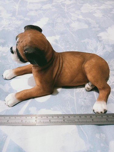 Puppy boxer statue figurine - statue,