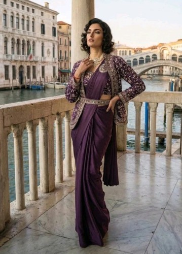 Indian embroidered satin - indian,