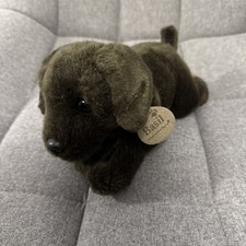 Keel Toys Basil Puppy Soft Plush Toy Chocolate Brown Labrador Dog