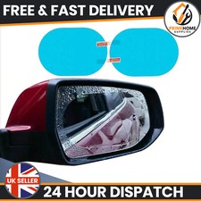 2pcs Car Anti-fog Rainproof Rearview Mirror Film Rain Shield Protector UK