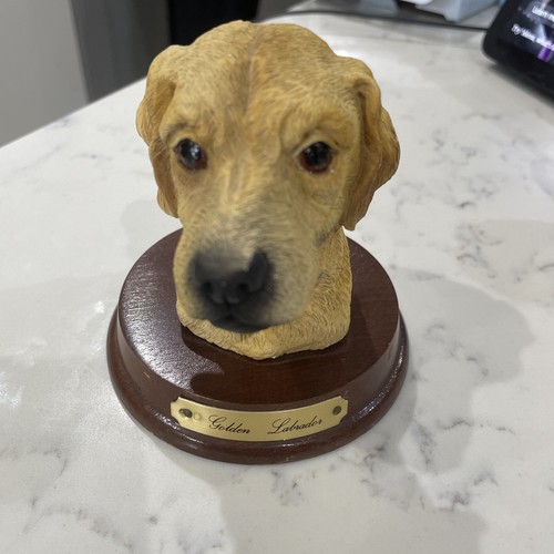 Golden labrador head ornament - golden,