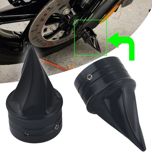 Spike front axle nut covers - front,
