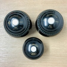 Greenmaster Pair of Bowls F0144 Bias 2 Full & Jack Y98BCG BA Set