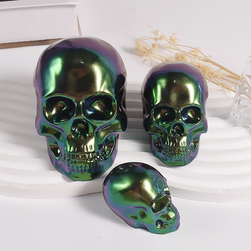 Skeleton head silicone mold - head,