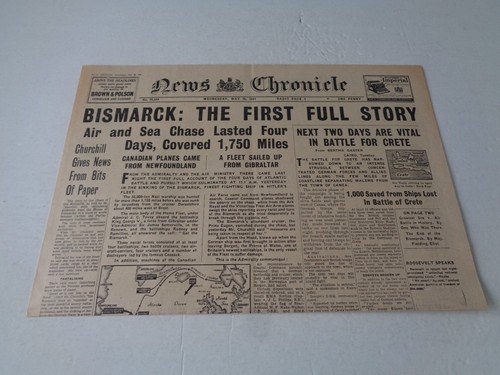 Ww2 wartime newspaper - wartime, news