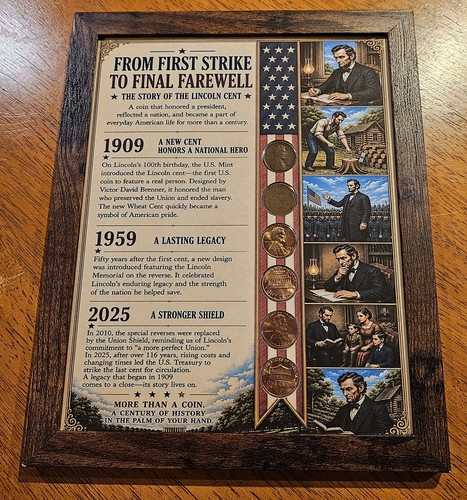 Lincoln cent history - cent, display