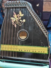 Very Old Harp Guitar, Konzert Gitarre Zither Made In Germany VINTAGE COLLECTIBLE