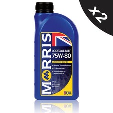 2x MORRIS MTF 75W-80 Manual Transmission Fluid - 1L Mineral Gear Oil API GL4