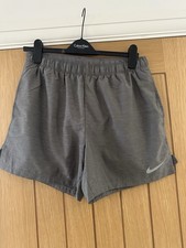Nike Men's Dri-Fit Running Shorts Grey Brief Lined Size Medium
