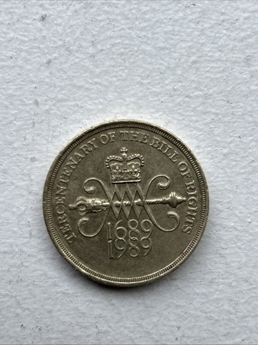 1989 pound coin tercentenary - coin,
