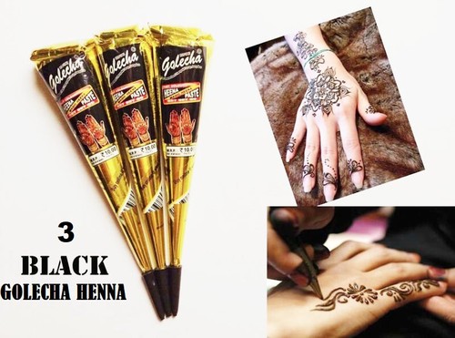 Black henna golecha - black,