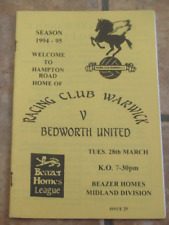 1994-95 Racing Club Warwick  v  Bedworth United  - Beazer Homes Midland