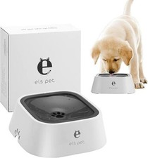 ELS PET Dog Water Bowl Non Spill Slow Drink Non Slip For Dog Cat Puppy