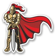 2 x Knight Vinyl Sticker