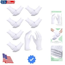6 Pairs White Gloves Uniform