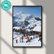 Slim Aarons Zermatt Skiing
