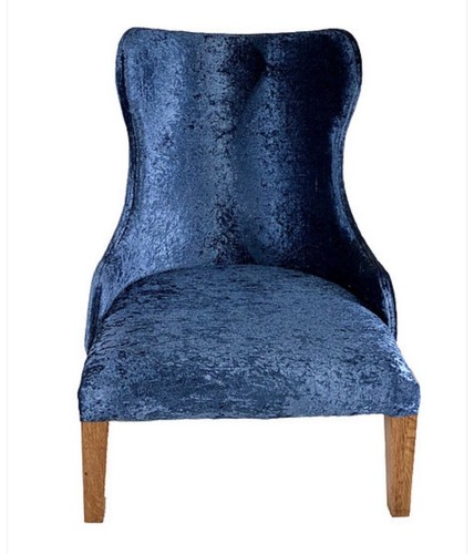 Designer blue crushed velvet - designer,