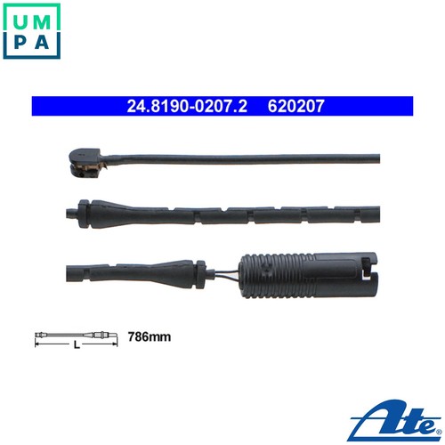 Warning contact brake pad - brake,
