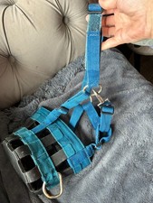 Blue grazing muzzle - pony/cob