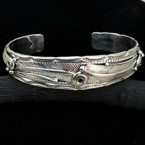Narrow floral sterling - 1/2",