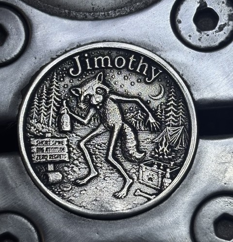 Hobo nickel folk art engraved - hobo,