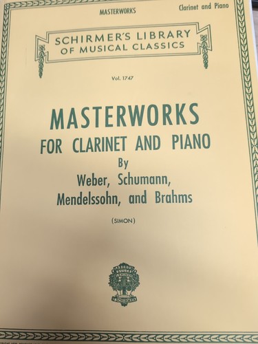 Masterworks for clarinet and - for,