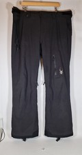 Mens Spyder  Ski Pants Salopettes Black XXL 46 XTL 20/30k Spylon Thinsulate 