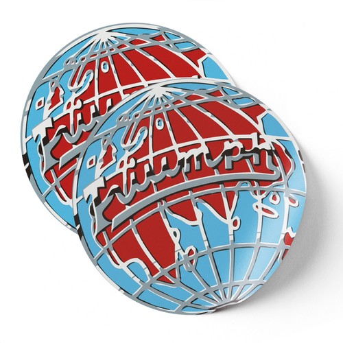 Triumph globe badge sticker - triumph,