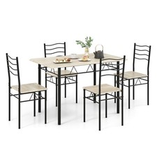 Wood Dining Table and 4 Chairs