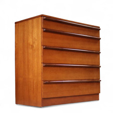 Mid Century Avalon Teak Chest of Drawers Retro 1960s
