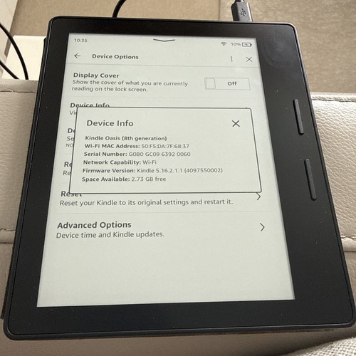 Amazon kindle oasis 8th - kindle,