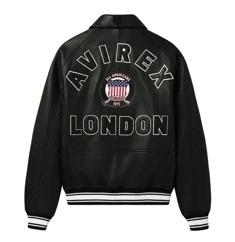 Avirex leather jacket mens - leather,