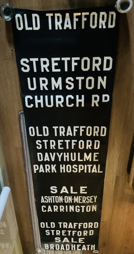 Vintage bus destination blind - vintage,