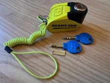 Oxford Quartz XD10 Disc Lock - Yellow / Black